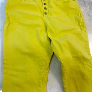 Universal Thread Fair Trade Certified Factory W 34 L 38 Color: Yellow S 16/33R